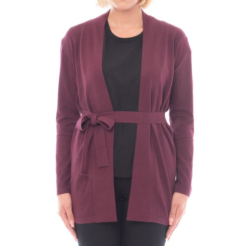 Cardigan con cintura in vita e maniche lunghe Chianti EMME MARELLA- Francavilla Moda